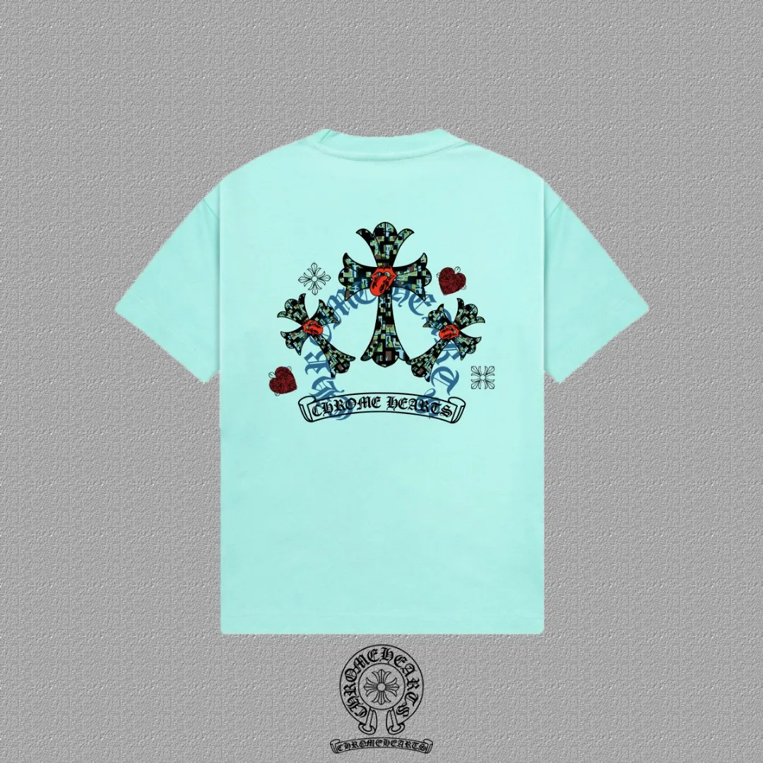 [CH ] 2026FW T LOGO Premium 26s Same Style ：Black White Green Size：S M L XL 2XL